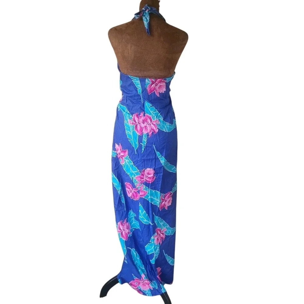 Vintage Hawaii Floral Sarong Wrap Dress Beach Cover‎ Skirt Multifunctional OS